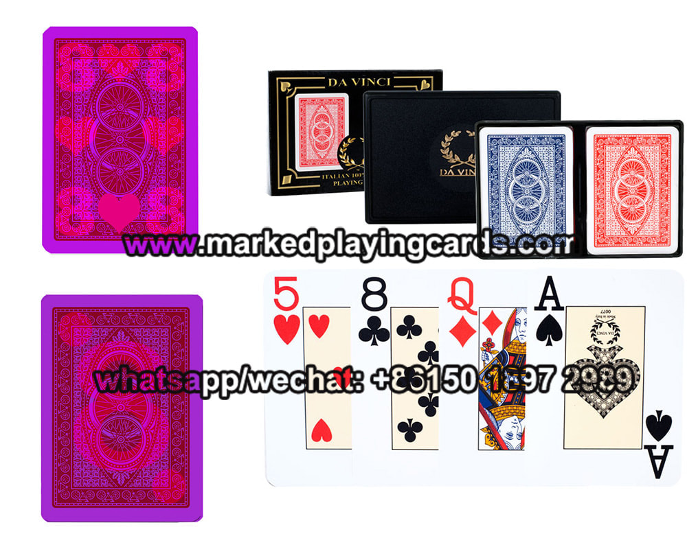 Da Vinci Invisible Ink Marked Poker Cards