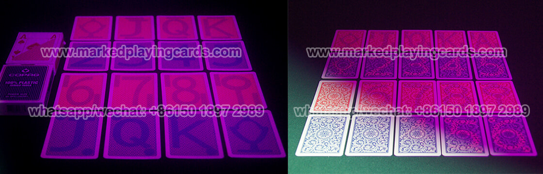 Copag marked cards under the vision of infrared contact lenses